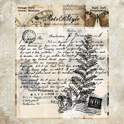 Vintage Style DIY Scrapbook Clear Stamps