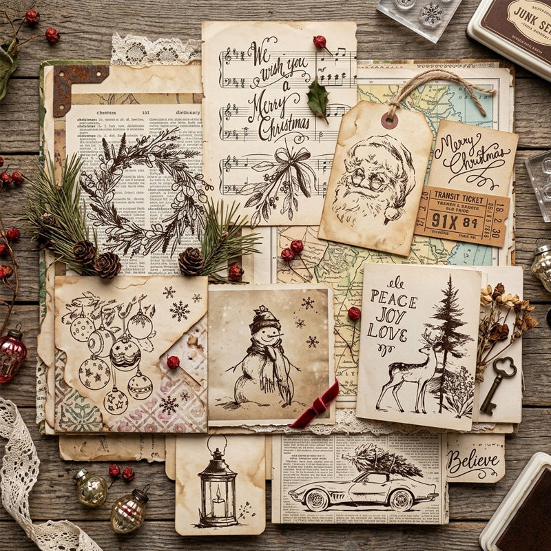 Christmas Series DIY Decorative Journal Clear Stamps