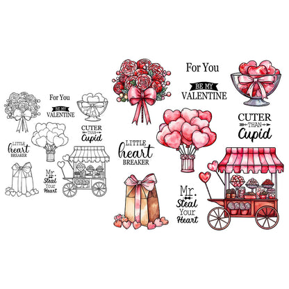 Valentine's Day Theme Clear Stamps