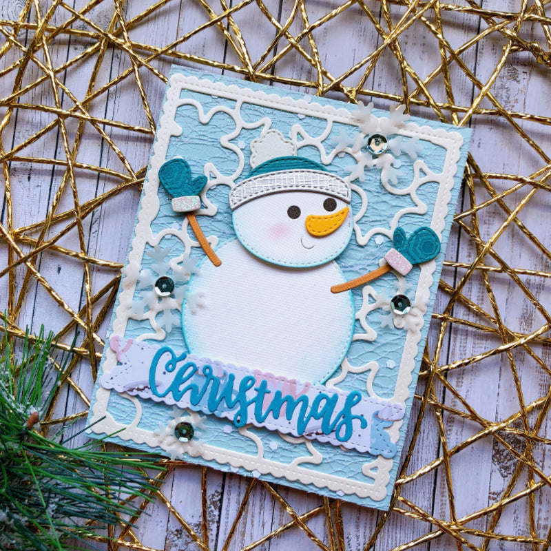 Cute Snowman Metal Cutting Dies
