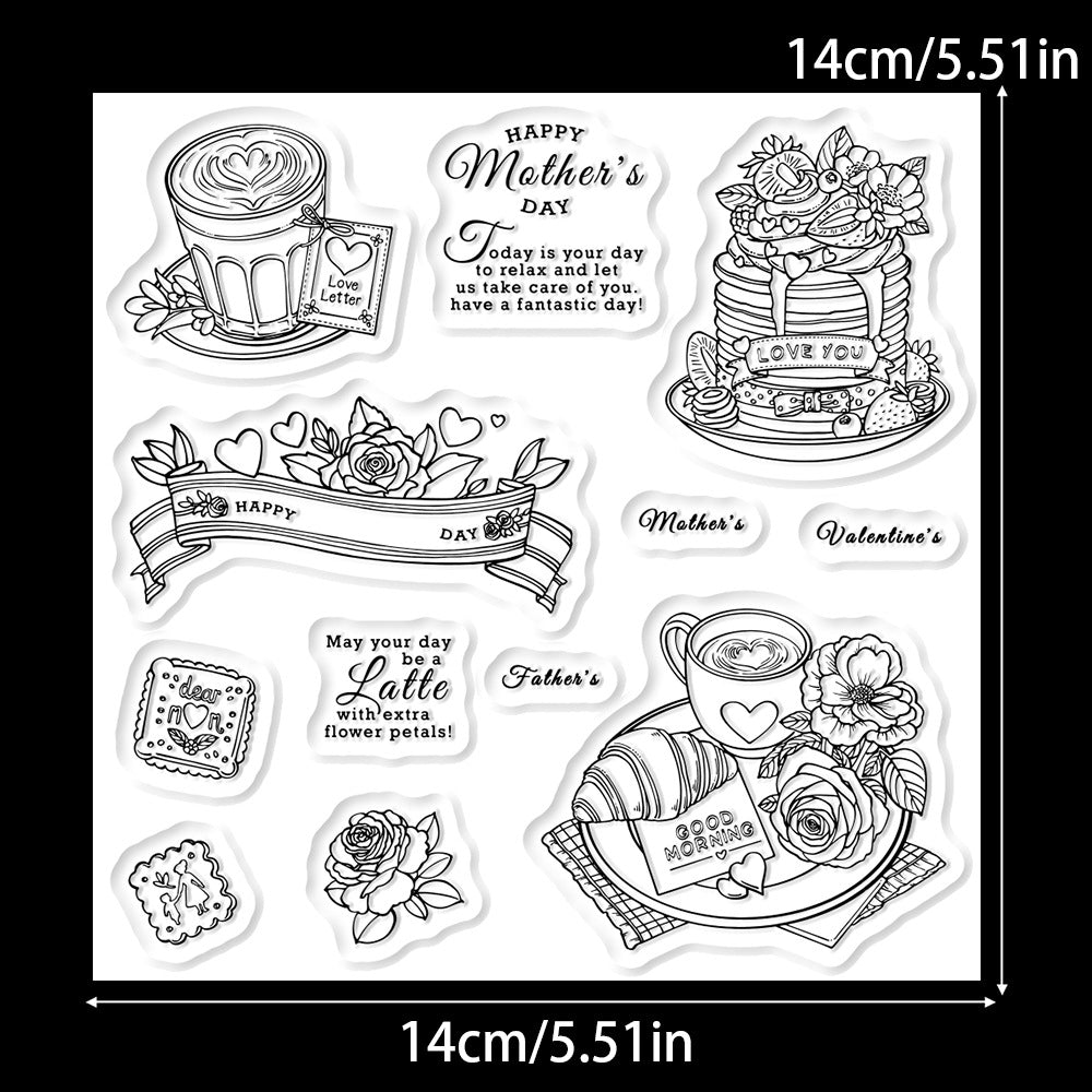 Festival Afternoon Tea Clear Stamps