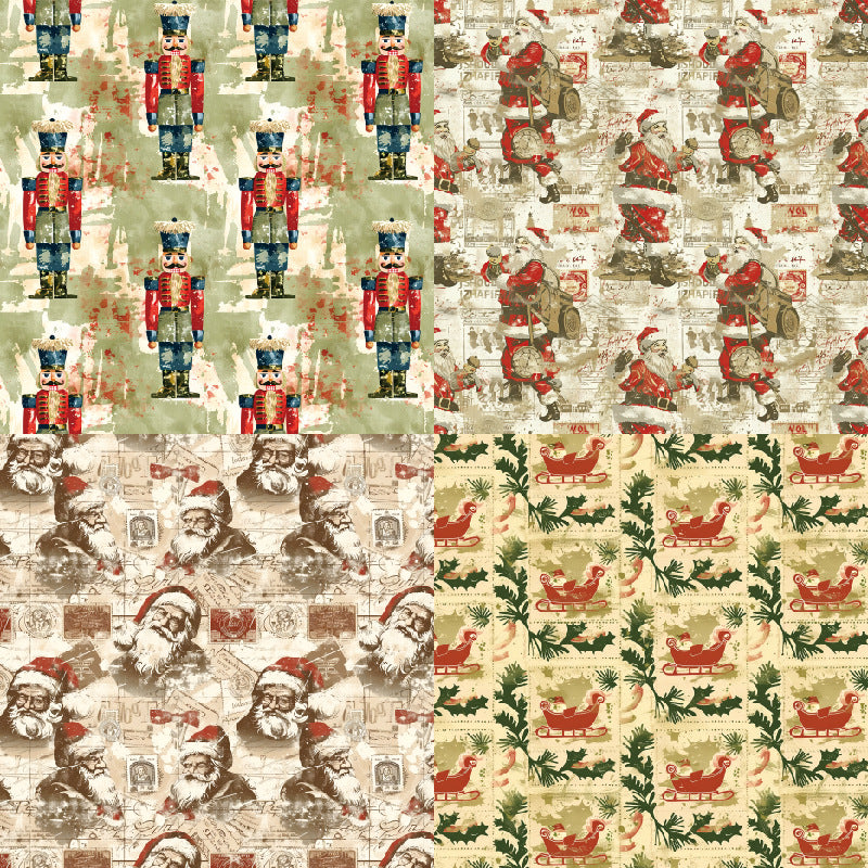 24PCS 6" Christmas Style Scrapbook Paper & Cardstock