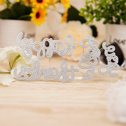 Greeting Words Metal Cutting Dies