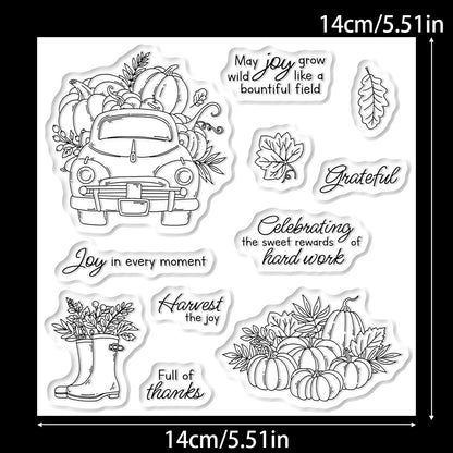 Autumn Pumpkins Dies & Stamps Set