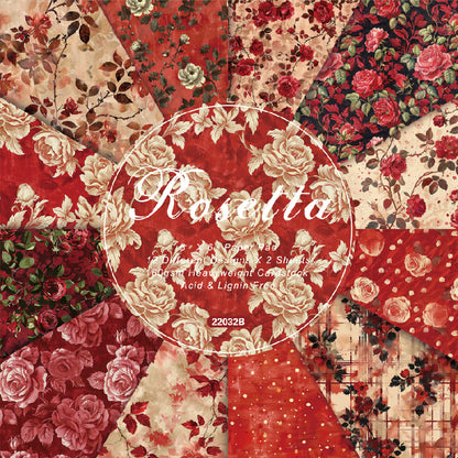24PCS 6" Rosetta Scrapbook Paper & Cardstock