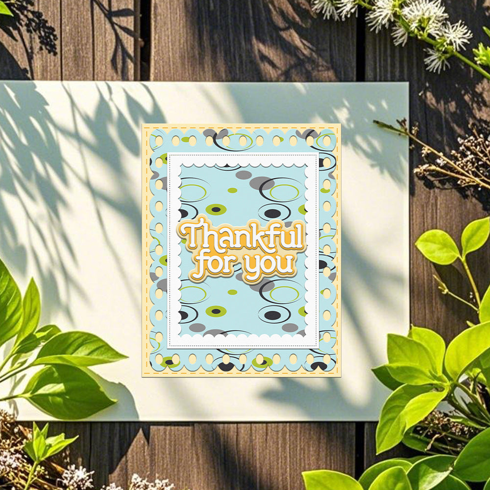 "Thankful For You" Words Metal Cutting Dies