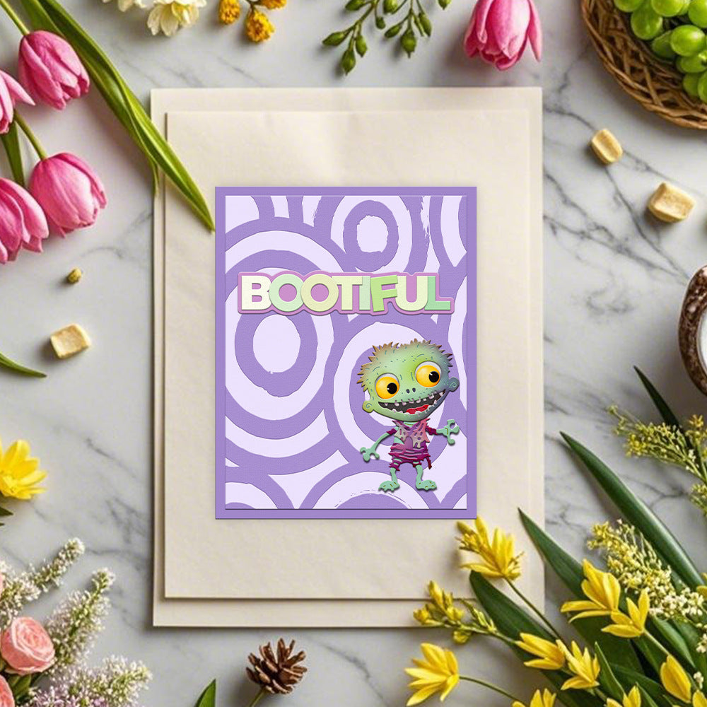 "Bootiful" Words Metal Cutting Dies