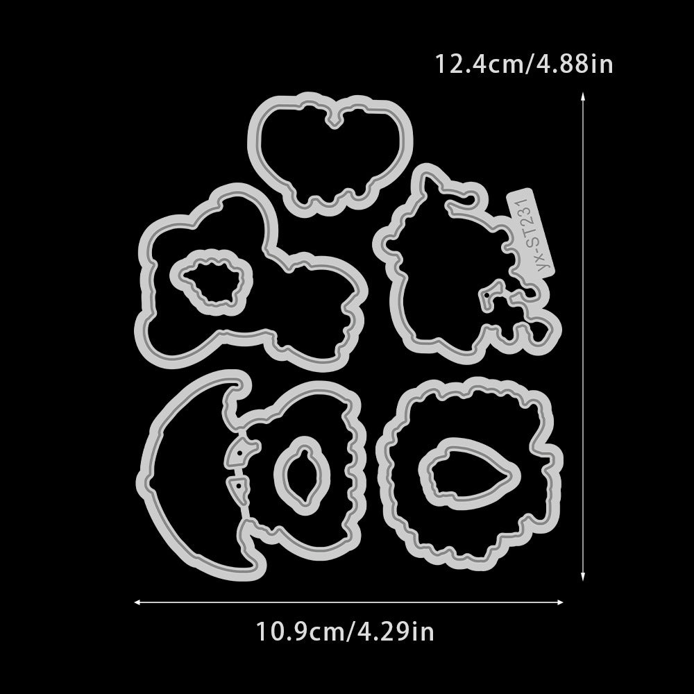 Valentine's Day Ladybug Dies & Stamps Set