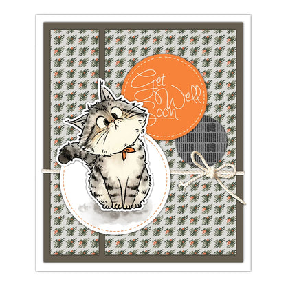 Cute Kitty Cats Dies & Stamps Set