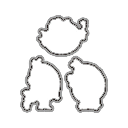 Cute Cartoon Bees Dies & Stamps Set