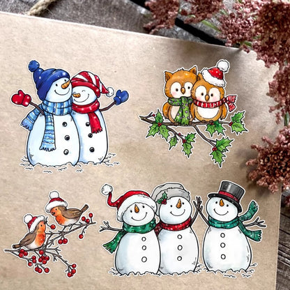 Cute Christmas Snowman Dies & Stamps Set