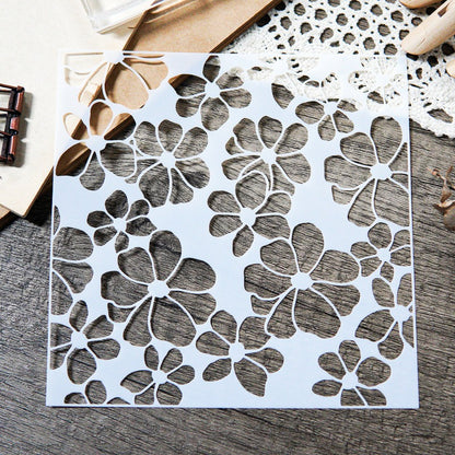 Flowers DIY Painting Hollow Stencil