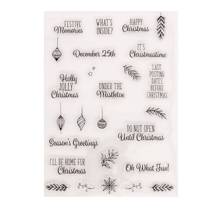 Christmas Series DIY Scrapbook Clear Stamps