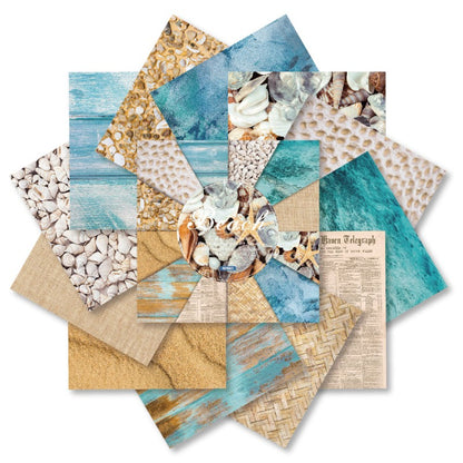 24PCS 6" Beach Scrapbook Paper & Cardstock