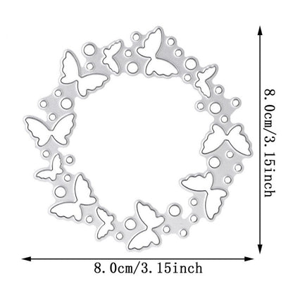 Butterfly Wreath Metal Cutting Dies