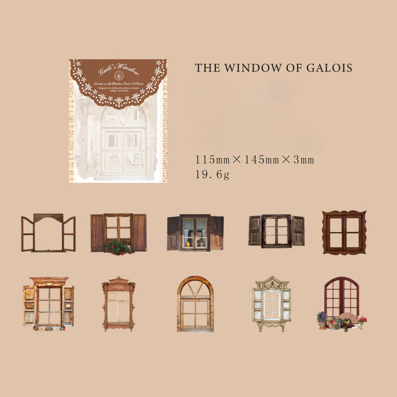 Vintage Hollow Window Decorative Stickers