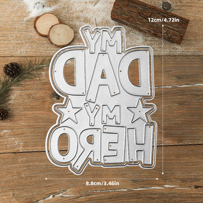 Father's Day Words Metal Cutting Dies