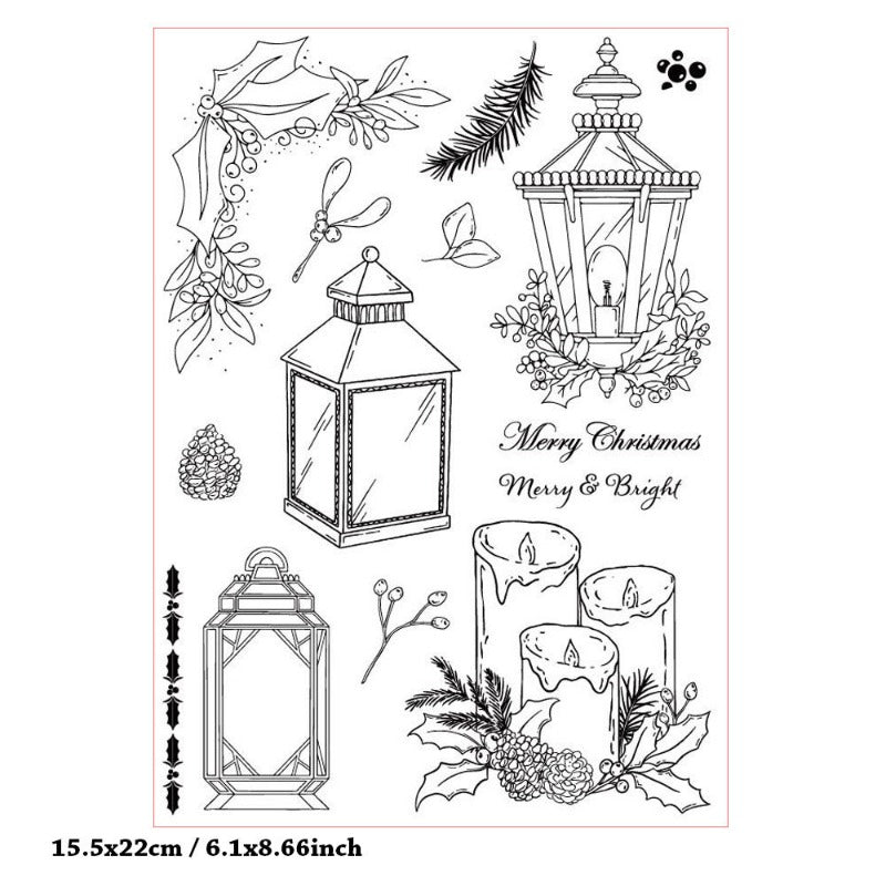 Lantern Candle Clear Stamps