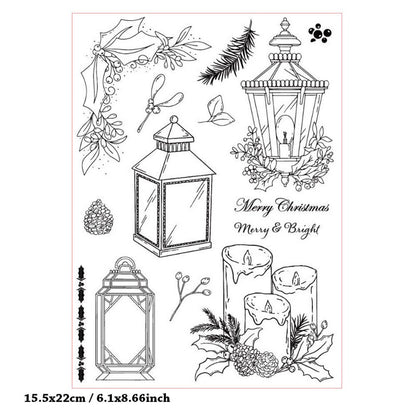Lantern Candle Clear Stamps