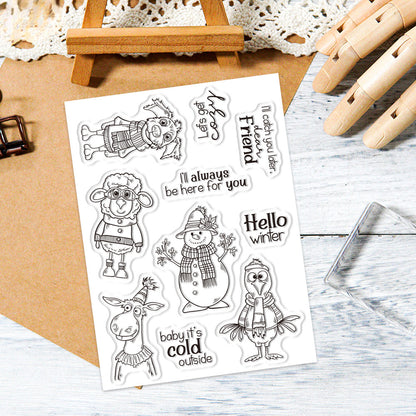 Winter Animals Dies & Stamps Set