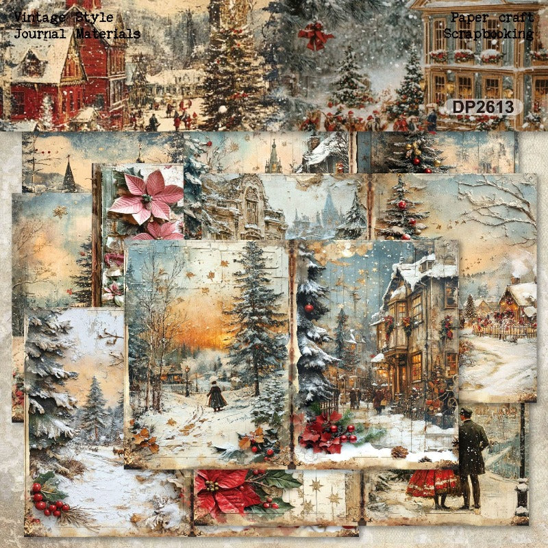 A5 Christmas Style Journal Scrapbook Paper