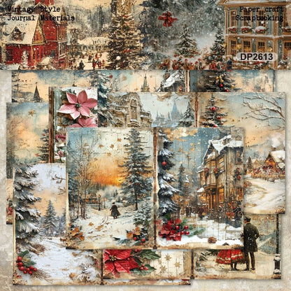 A5 Christmas Style Journal Scrapbook Paper