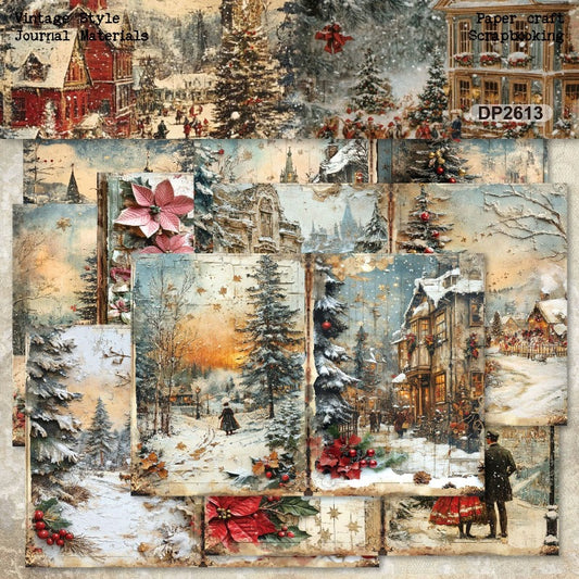A5 Christmas Style Journal Scrapbook Paper