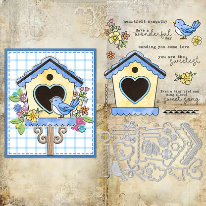 Bird House Dies & Stamps Set