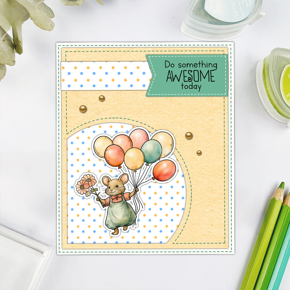 Mouse Birthday Party Clear Stamps