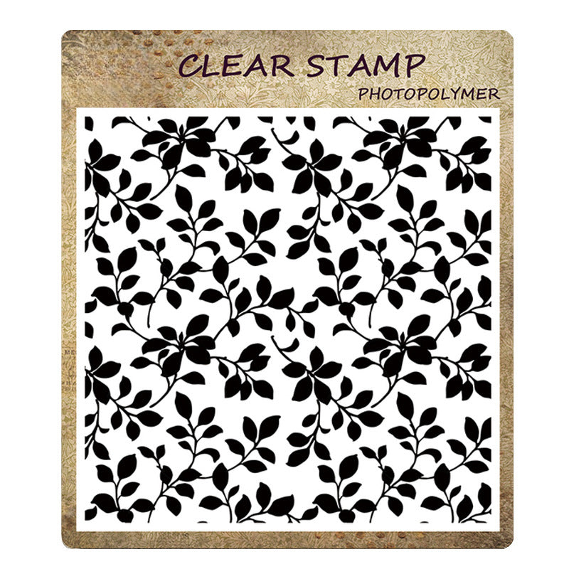 Retro Pattern DIY Scrapbook Clear Stamps