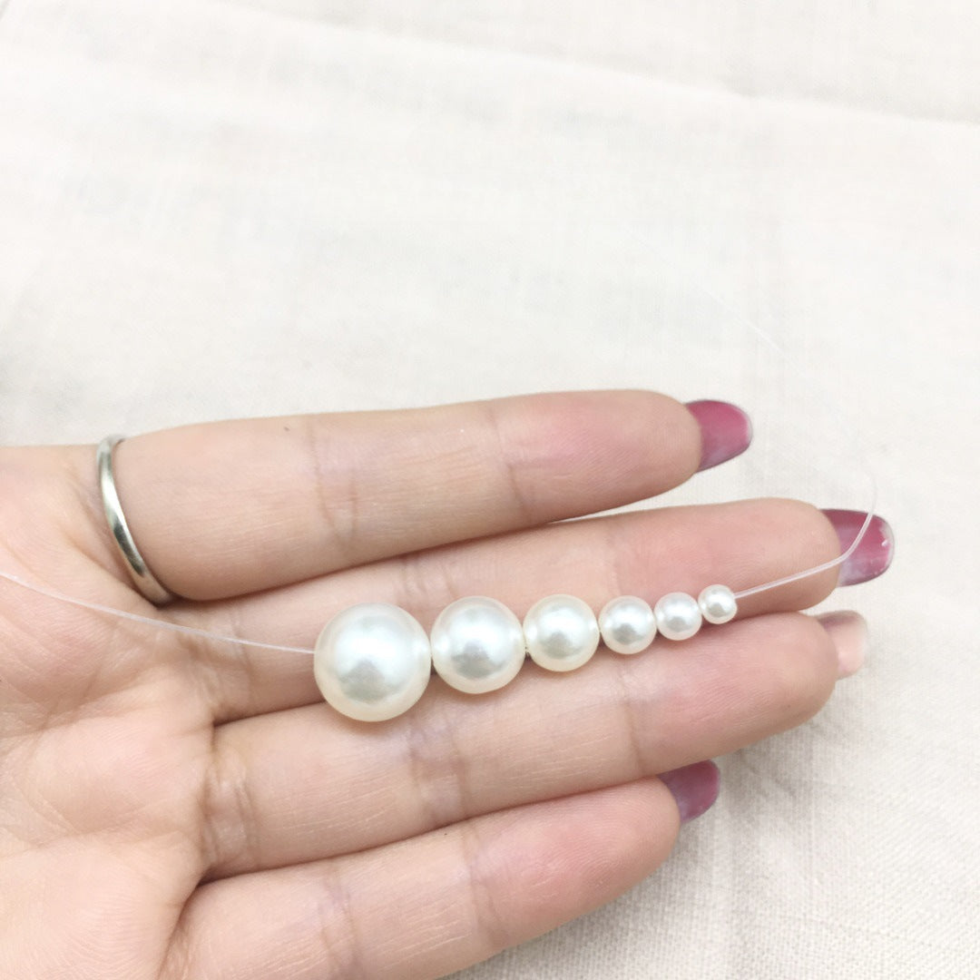 30Pcs Perforated Pearl DIY Jewelry Accessories