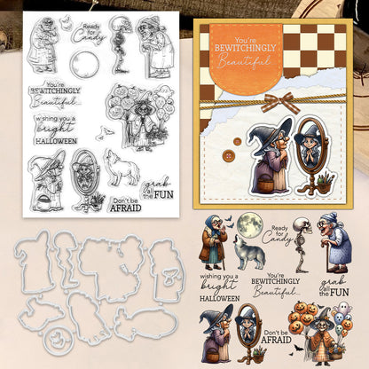 Halloween Granny Dies & Stamps Set