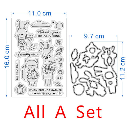 Fawn Squirrel Dies & Stamps Set