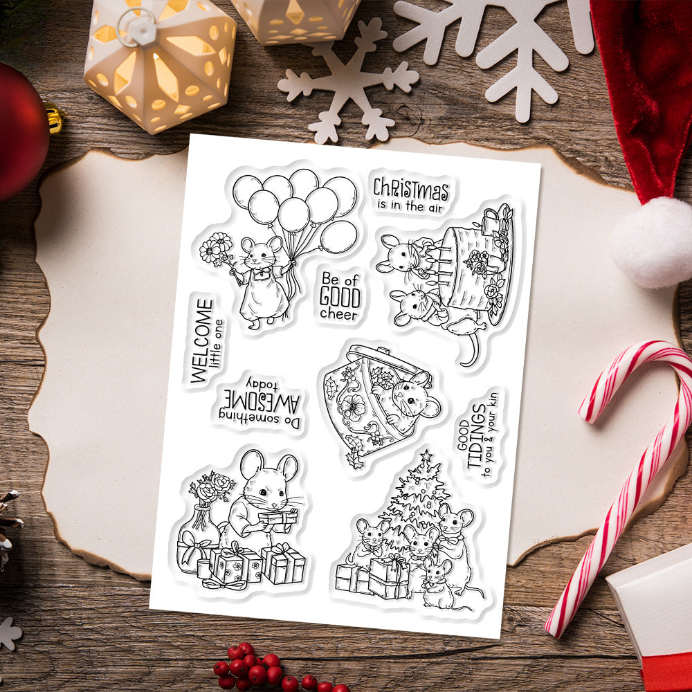 Mouse Birthday Party Clear Stamps