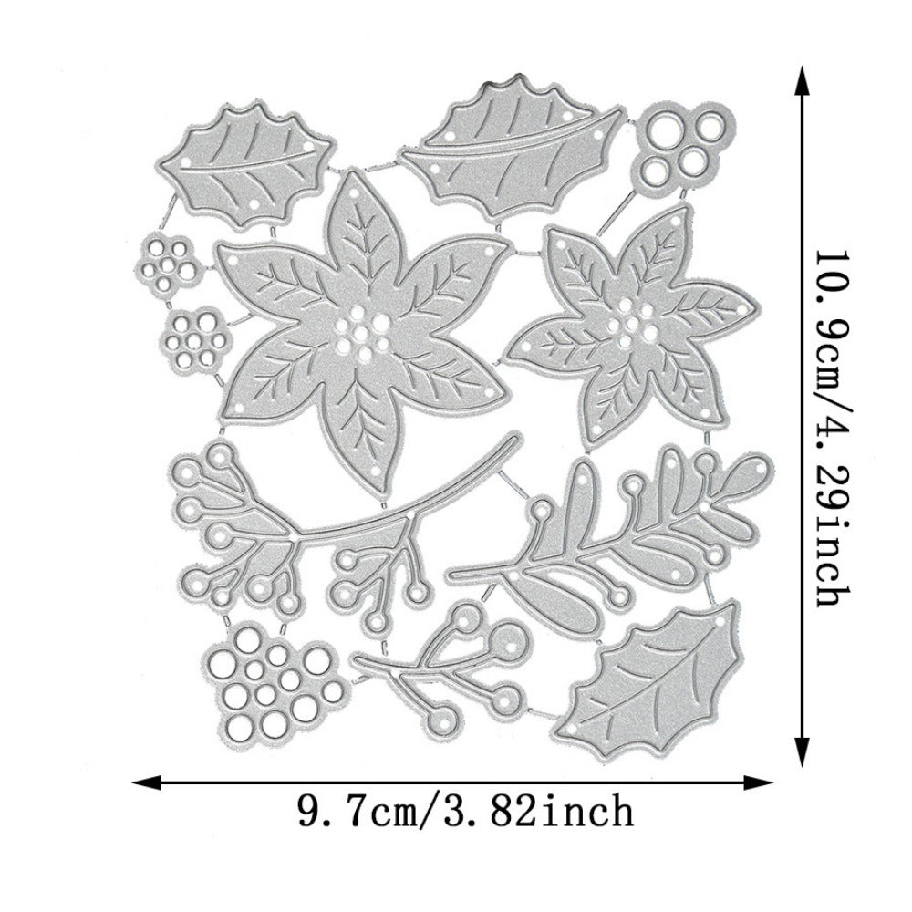 Poinsettia Flowers Metal Cutting Dies