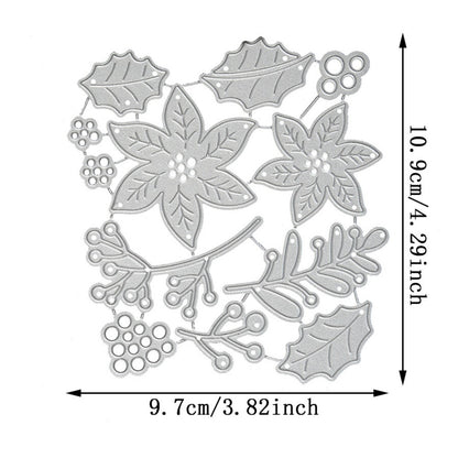 Poinsettia Flowers Metal Cutting Dies