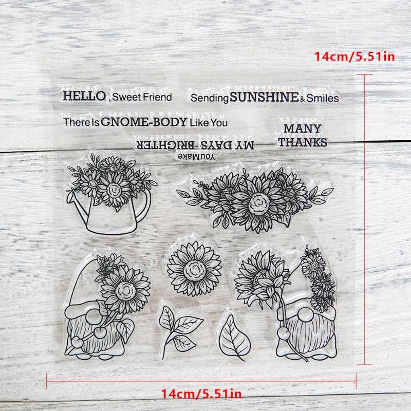 Flower Gnomes Dies & Stamps Set