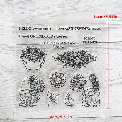 Flower Gnomes Dies & Stamps Set