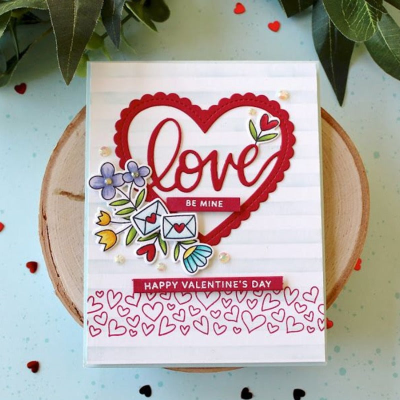 Hollow Lace Heart Metal Cutting Dies