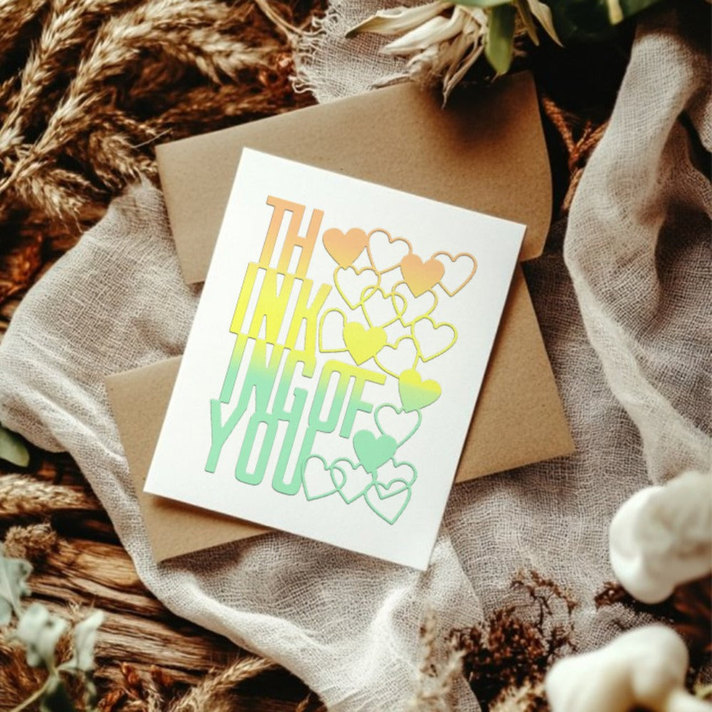 ”Thinking Of You" Words Metal Cutting Dies