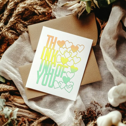 ”Thinking Of You" Words Metal Cutting Dies