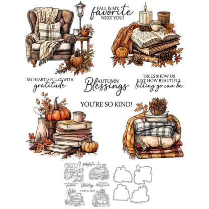 Autumn Atmosphere Dies & Stamps Set