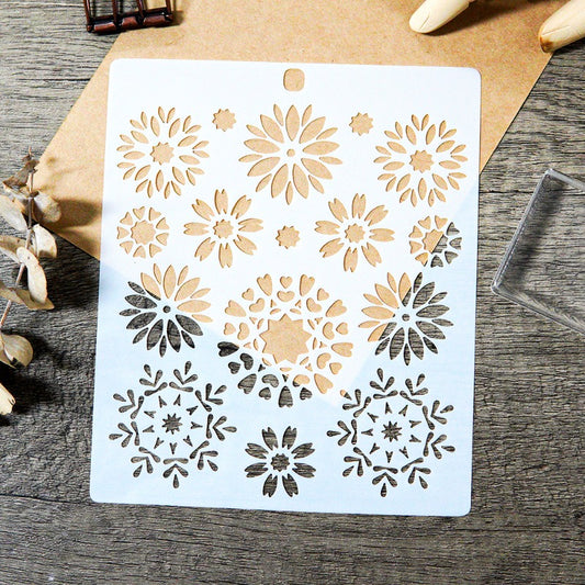 Flower Cluster DIY Painting Hollow Stencil