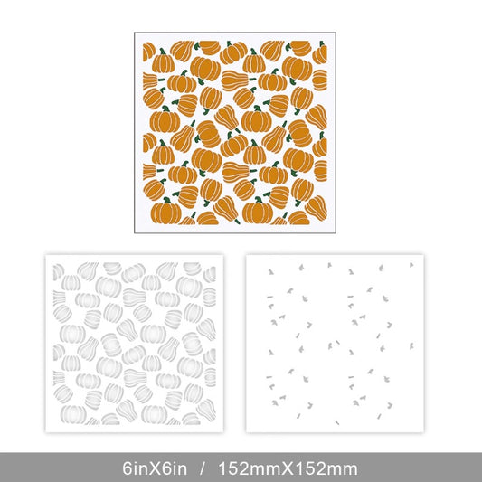 Pumpkin Background DIY Painting Hollow Stencil