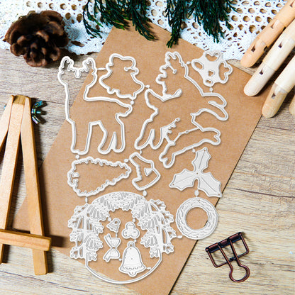Christmas Deer Dies & Stamps Set