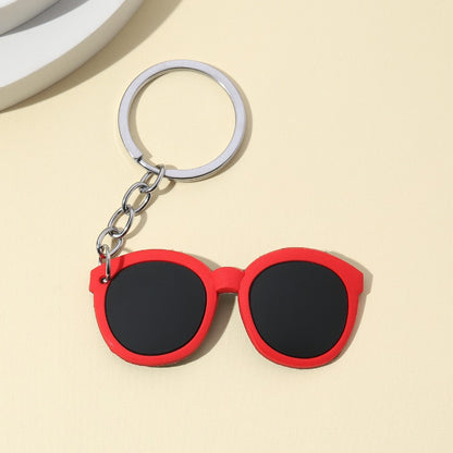 Cute Silicone Glasses Keychain