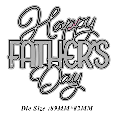 Happy Father's Day Metal Cutting Dies