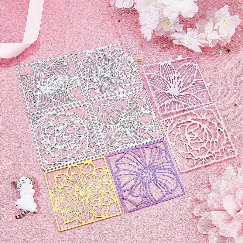 4 Styles Background Frame Metal Cutting Dies