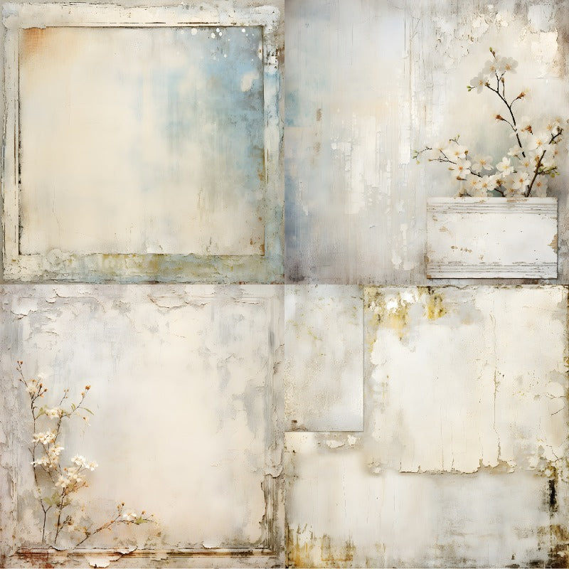 24PCS 6" Weathered Grace Scrapbook Paper & Cardstock
