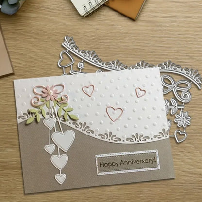 Heart-shaped Wavy Border Metal Cutting Dies